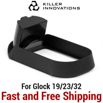 Killer Innovations Velocity Enlarged Flared Magwell for Glock 19/23/32 - Black