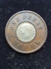 Queen Victoria 1844 One Penny Model Coin High Grade 80 