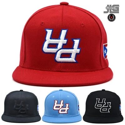 Puerto Rico PR Al revés Snap Back Sombrero Bandera 3D Plano Bill Rico Gorra de béisbol NUEVO Foto 1 de 2