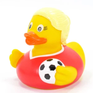 Soccer Girl Rubber Duck - Picture 1 of 2