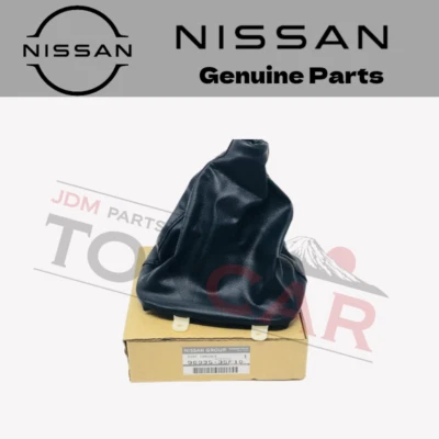 NUEVA CONSOLA DE ARRANQUE DE CAMBIO DE CUERO NISSAN OEM para S13 180SX 240SX 96935-35F10 Foto 1 de 2