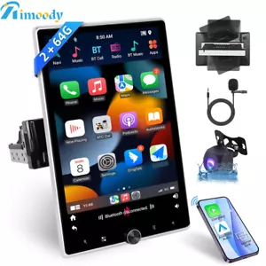 10.4" 2+64G Android 13 Carplay Autoradio GPS Navi 1 DIN Drehbar Bildschirm +Kam - Bild 1 von 23