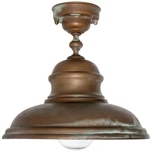 Ship lamp outdoor ceiling light brass 230V E27 max. 75W Moretti - Picture 1 of 1