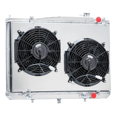 4-Core Radiator+Shroud Fan Fit 1998-2004 Nissan Frontier; 2000-2004 Xterra XE SE Foto 1 de 4