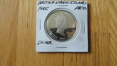 1985 British Virgin Island Silver Twenty Dollar Coin - Image 1 of 4