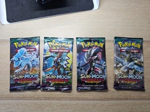 4x Pokemon Card TCG SM Guardians Rising Booster Pack Artset Sun & Moon - Bild 1 von 2