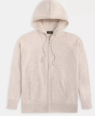 Nuevo con etiquetas Charter Club Lujo 100% Cachemira Perla Taupe M Sudadera con Capucha Cremallera Suéter, Talla XS Foto 1 de 4