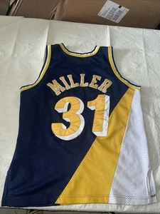 AUTHENTIC Reggie Miller Champion JERSEY Mens 44 Indiana Pacers Sewn Clean Vtg - Picture 1 of 11