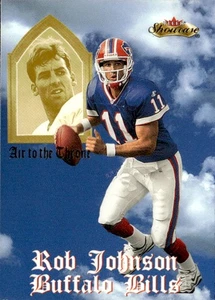 2000 Fleer Showcase Rob Johnson Air to the Throne 8 AT Buffalo Bills - Picture 1 of 2