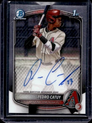 2025 Bowman Chrome Pedro Catuy Auto 1st #CPA-PC Diamondbacks - Image 1 of 2