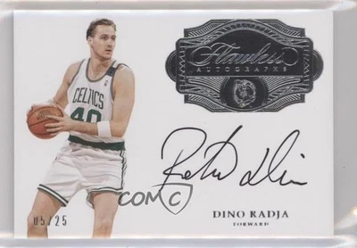 Panini Flawless Flawless Auto 2016-17/25 Dino Radja #FA-DNO Auto Salón de la fama Foto 1 de 2