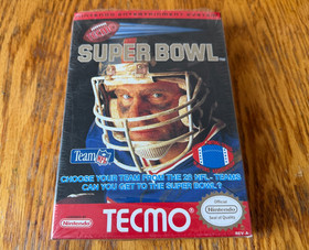 oval seal Tecmo Super Bowl complete in box seal nintendo nes nfl factory MINT