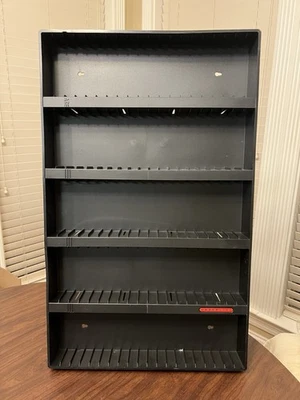 Estuche de almacenamiento de cinta de casete Laserline AC100 negro montable en la pared 100 ranuras Foto 1 de 4