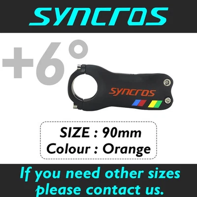 Vástago de bicicleta de carbono bicicleta de montaña MTB/BMX, ángulo 6, 17 grados, 31,8 * 90 mm Foto 1 de 4