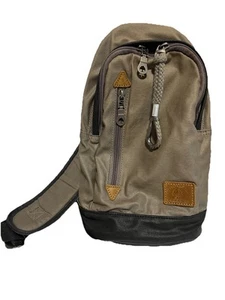 TSD The Same Direction Canvas Sling Bag Waterdrop Crossbody Olive Military - Bild 1 von 9