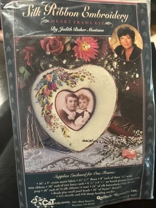 Silk Ribbon Embrodiery Heart Frame Pattern - Picture 1 of 2