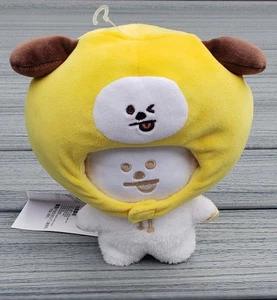 BT21 Basic Kirakira Tatton Plush : Chimmy Line Friends NWT Hat BTS Jimin Puppy - Picture 1 of 8