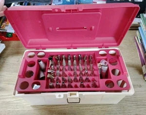 Vintage Wilton Cake Decorating Kit – 40+ Tips, Tools, Candles & Case - Picture 1 of 15