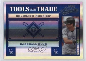 Playoff Absolute Memorabilia Tools of the Trade Spectrum 2004 azul Todd Helton - Imagen 1 de 4