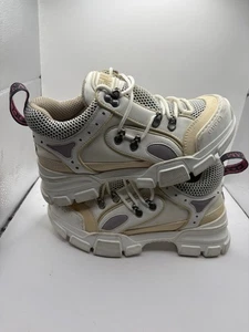 Sneakers Gucci donna Flashtrek 'bianco' taglia 37 us 7 senza scatola - Foto 1 di 8