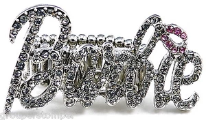 Nuevo Anillo Cristal Estrás Banda Elástica Alta Moda Estilo Barbie - Imagen 1 de 17