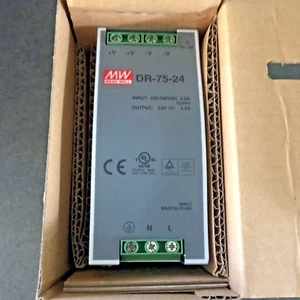 Mean Well DR-75-24 Schaltnetzteil 24V 3,2A 75W Netzteil Hutschiene Meanwell - Bild 1 von 4