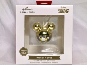 NEU 2022 Hallmark Disney Premium MICKEY MOUSE Gold Icon Weihnachtsschmuck Metall - Bild 1 von 4