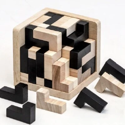 Cubelix - Rompicapo In Legno Gioco per Bambini e Adulti 3D Puzzle - Immagine 1 di 4