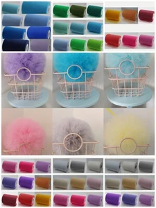 set of 3 hand made pretty tulle pom poms (choose your colour) - Picture 1 of 20