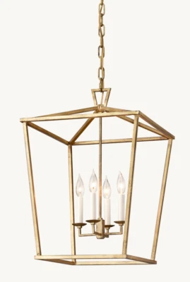 RH 17 «19th C. английский ажурный кулон позолоченный железа - новый - восстановление оборудования - Изображение 1 из 4