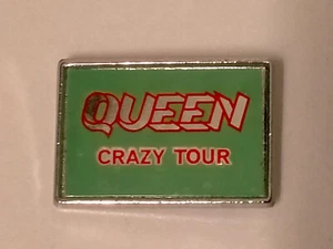 Queen Crazy Tour band vintage RARE rock hardrock logo badge music band - Foto 1 di 2