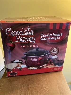 Chocolate Heaven Deluxe Fondue Pot & Candy Making Kit -- NUEVO EN CAJA Foto 1 de 4