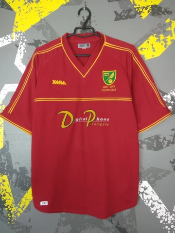 Norwich City Jersey Away football shirt 2001 - 2003 Xara Mens Size L trikot ig93 Cover