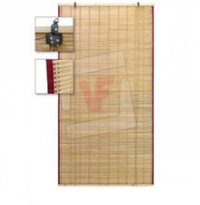 TAPPARELLE TENDA ARELLA IN BAMBOO CON CARRUCOLE E PROTEZIONI LATERALI