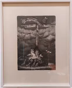 A. Paul Weber, Orig.- Lithographie 1965, signiert, Am Wegekreuz, außergeöhnlich - Bild 1 von 6