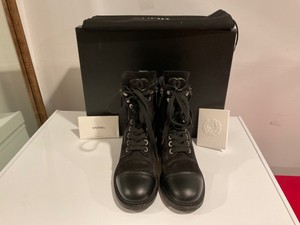 chanel combat boots 2018