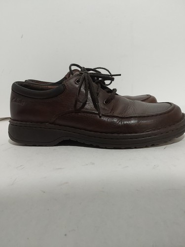 SCARPE CLARKS 37312 PELLE MARRONE CASUAL COMFORT UOMO 11M