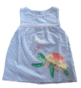 Ex Boden Girls Applique Summer Top 0-4 Years NEW