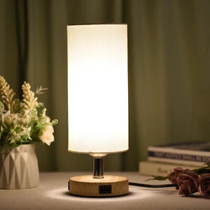 Modern Touch Control Table Lamp Bedside Desk Light with E26 LED Bulb L4P2 - Picture 1 of 12