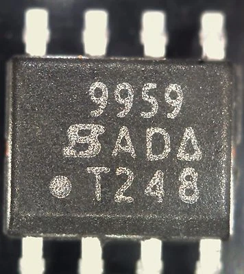 SI9959DY SMD dual transistor N Channel MOSFET SO8 9959 Vishay Siliconix S19959 - Image 1 of 3