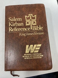 Salem Kirban Reference Bible King James Version 1979 Faux Leather Soft Cover - Foto 1 di 8