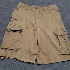 Aeropostale Military Cargo Shorts 32 VTG Faded Tan Canvas A87 Skater Grunge - Picture 1 of 7
