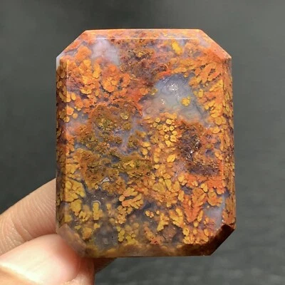 Ágata Pluma Natural 32x24,5x5,5mm Cabujón Alta Calidad 48 ct Foto 1 de 4