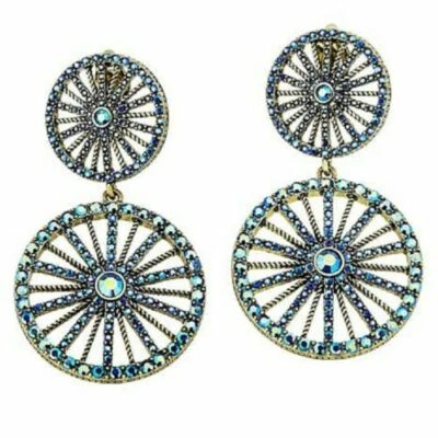 Heidi Daus Disney's Mary Poppins Returns "Pedal Perfection" Earrings NWT Clip On - Image 1 of 4