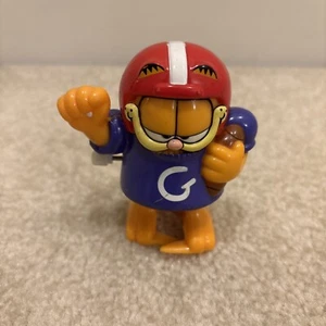 Garfield Football Purple Jersey Red Helmet Wind-Up 3" Toy Figure 1999 Paws - Picture 1 of 12