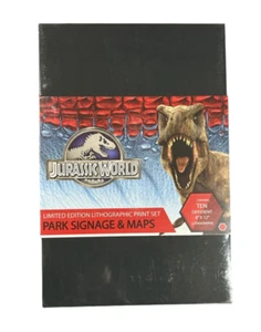 Lithograph - Jurassic World - Maps & Signs Print Set - Picture 1 of 2