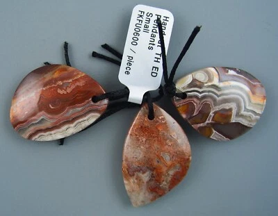 NATURAL STONE PENDANTS FOR JEWELRY MAKING - AGATE - Image 1 of 3