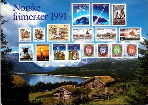 Norwegian Stamps 1991 Norway Postcard - Picture 1 of 2