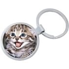 Kitty Cat Keychain - Includes 1.25 Inch Loop for Keys or Backpack