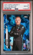 Valtteri Bottas 2020 Topps Chrome Sapphire Formula 1 #2 PSA 10 Gem Mint F1 QTY